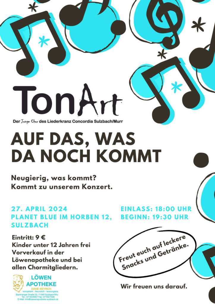 TonArt Plakat Frühjahrsfeier 2024